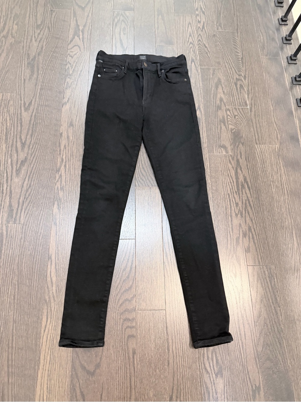 Citizens of Humanity Women Slim Fit Black Jeans